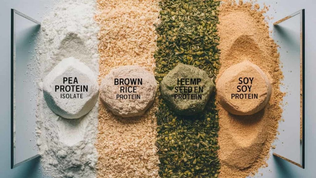 Comparing Vegan Proteins: Pea Protein Isolate vs. Brown Rice Protein vs. Hemp Seed Protein vs. Soy Protein