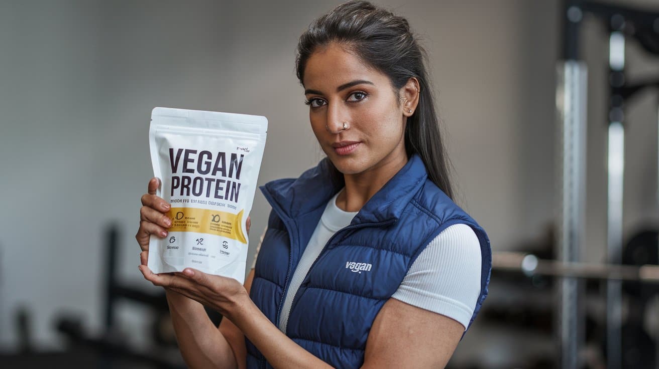 Women building lean muscle with vegan protein powder in India