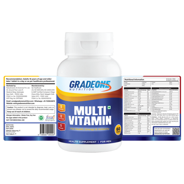 GradeOne Nutrition Men Multivitamin